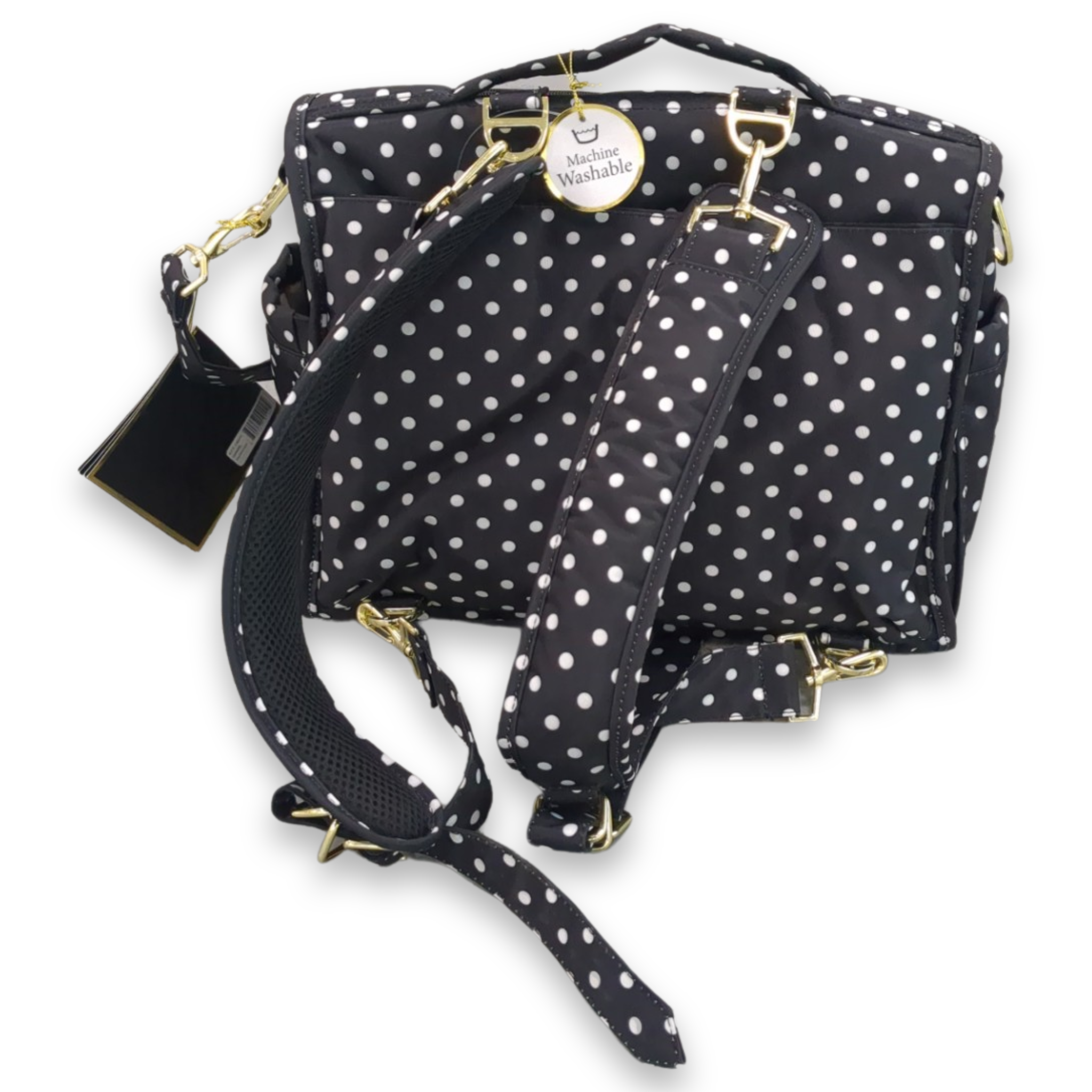 JuJuBe Black Polka Dot The Duchess Diaper Bag Accessories