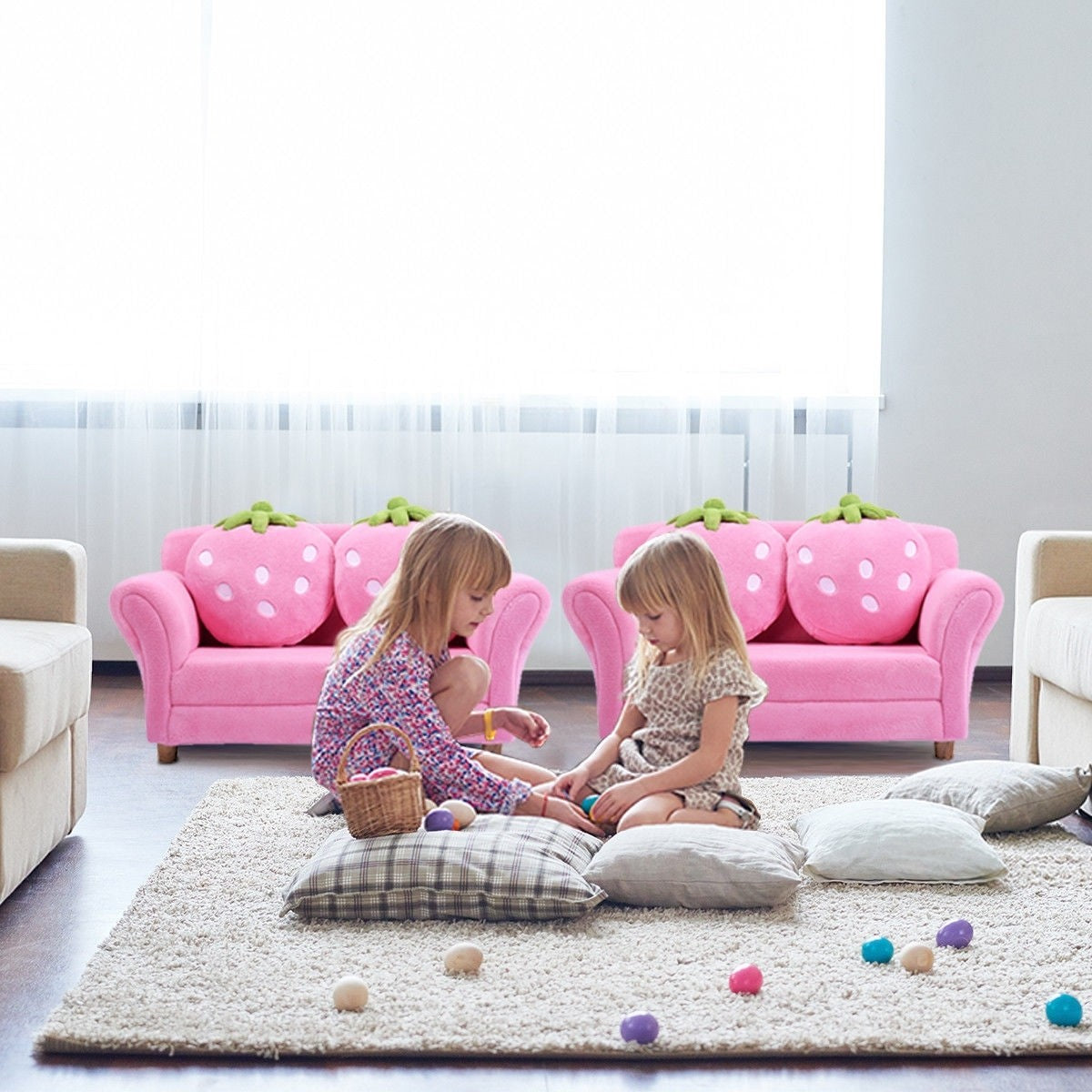 Kids couch deals with storage