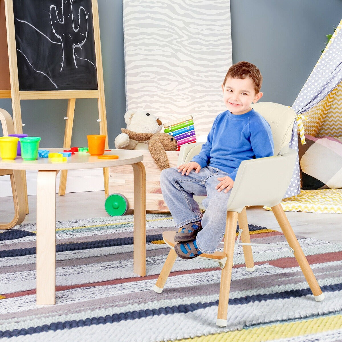 3 in 1 clearance wooden high chair