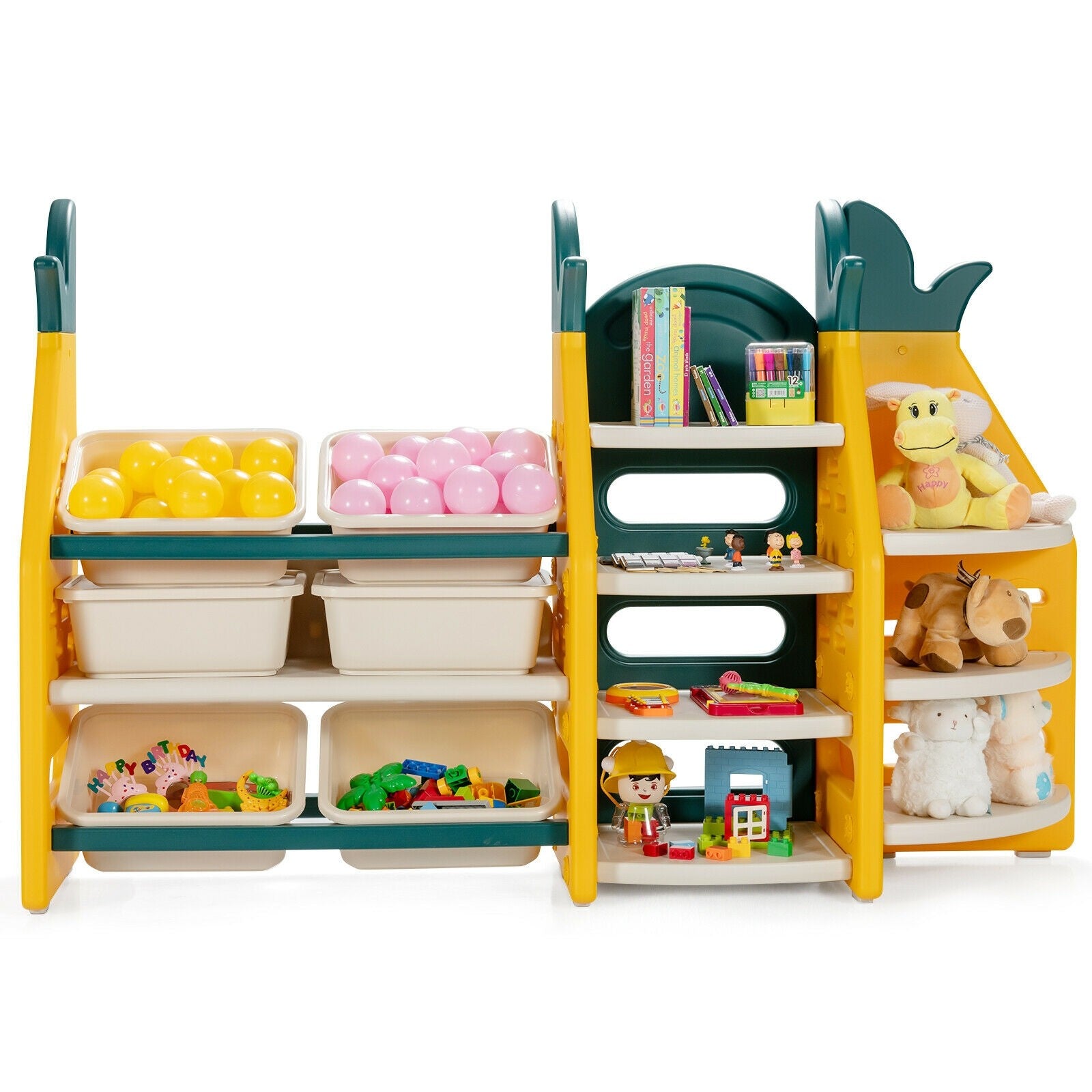 Kids toy storage store rack